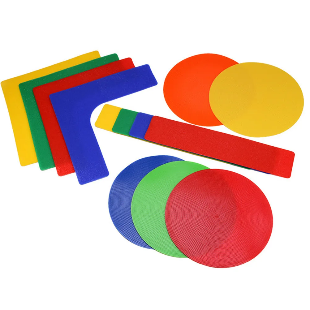 

13Pcs Court Line Marker Stickers Set Heavy Duty PVC Material Anti Slip Design Vivid Colors Ideal for Tennis Basketball Baseball