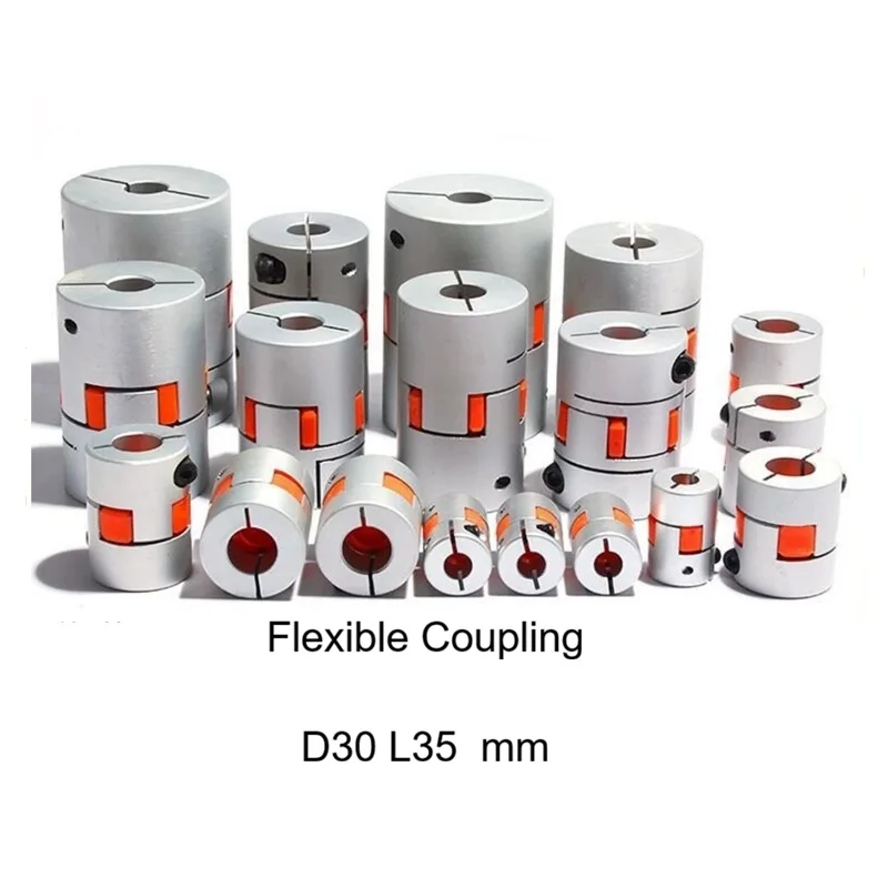 D30L35 Plum Flexible Coupler Three-Jaw Encoder Connector 5-16mm Elastic Coupling CNC Stepper Motor Coupler Shaft Coupling
