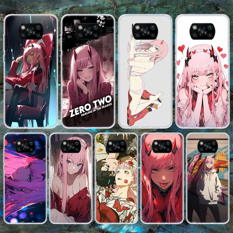 DARLING FRANXX Z-Zero Two Soft Phone Case For Xiaomi Poco X3 X5 X6 X7 Pro X4 NFC F6 F5 M5S M4 M3 F4 Gt F3 X3NFC F6Pro Fundas Cov