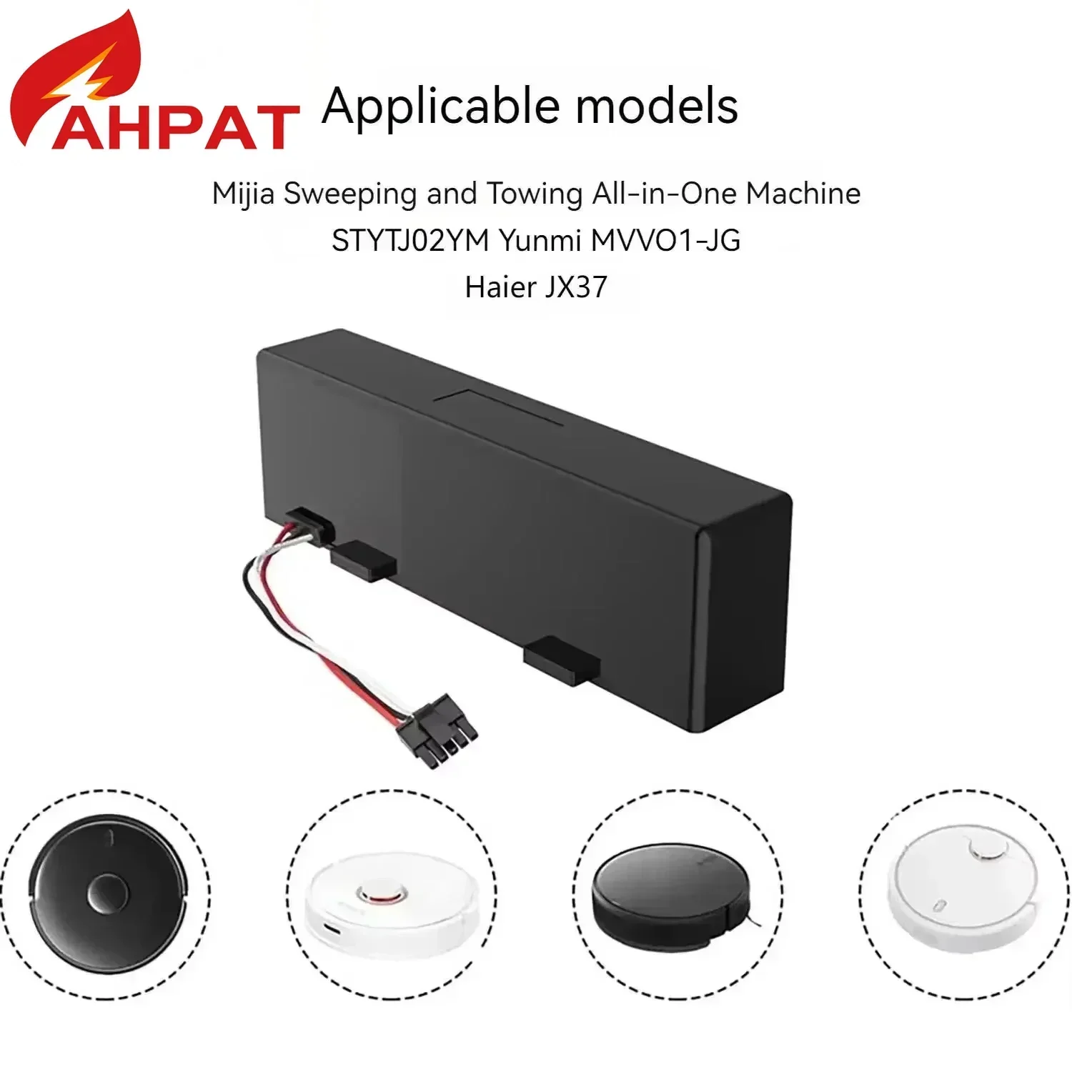 2025 AHPAT STYTJ02YM بطارية أصلية 14.8 فولت للمكنسة الكهربائية Xiaomi Mijia LDS، Mi Robot Vacuum-Mop P، Mi Robot Vacuum-Mop 2S/Hai