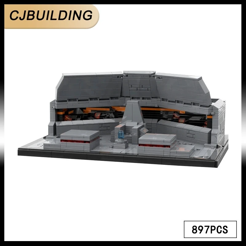 Kosmiczne wojny Model filmowy Sala Tronowa Zamek Imperium MOC Klocki Klocki DIY Montaż Puzzle Pomysł Zabawki MOC- 113137