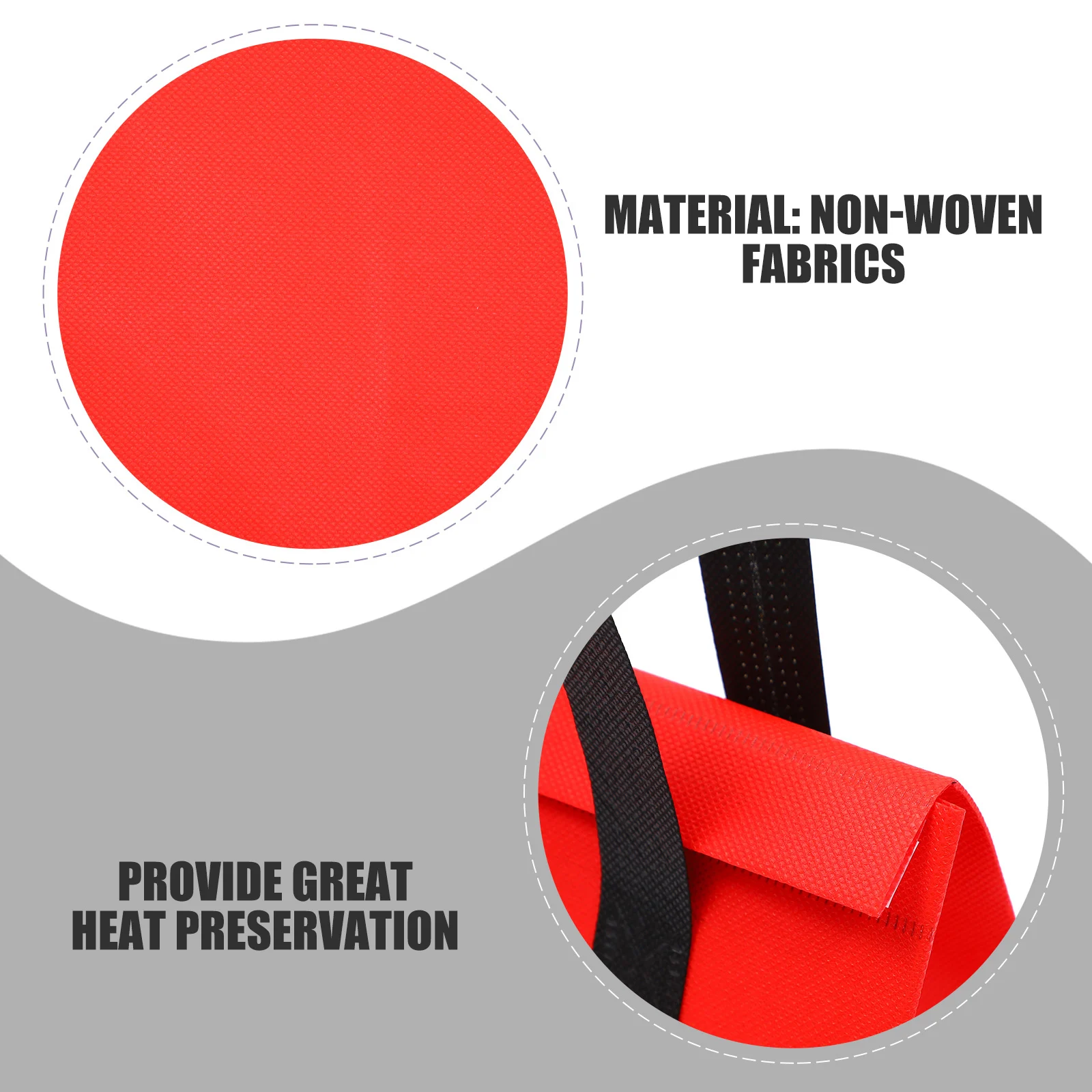 

6 Pcs Bags 23x27x14cm Aluminum Foil Heat Insulation Bag Preservation Lunch Bento Lunch Box Take Out Storage Bag