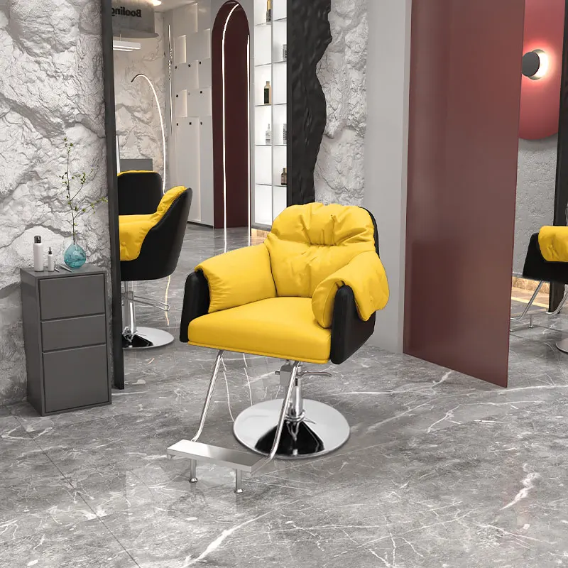 

Swivel Chair Salon Hair Stylist Rotating Chairs Beauty Furniture Ergonomic Hairdressing Armchairs Professional Barber Items Nail