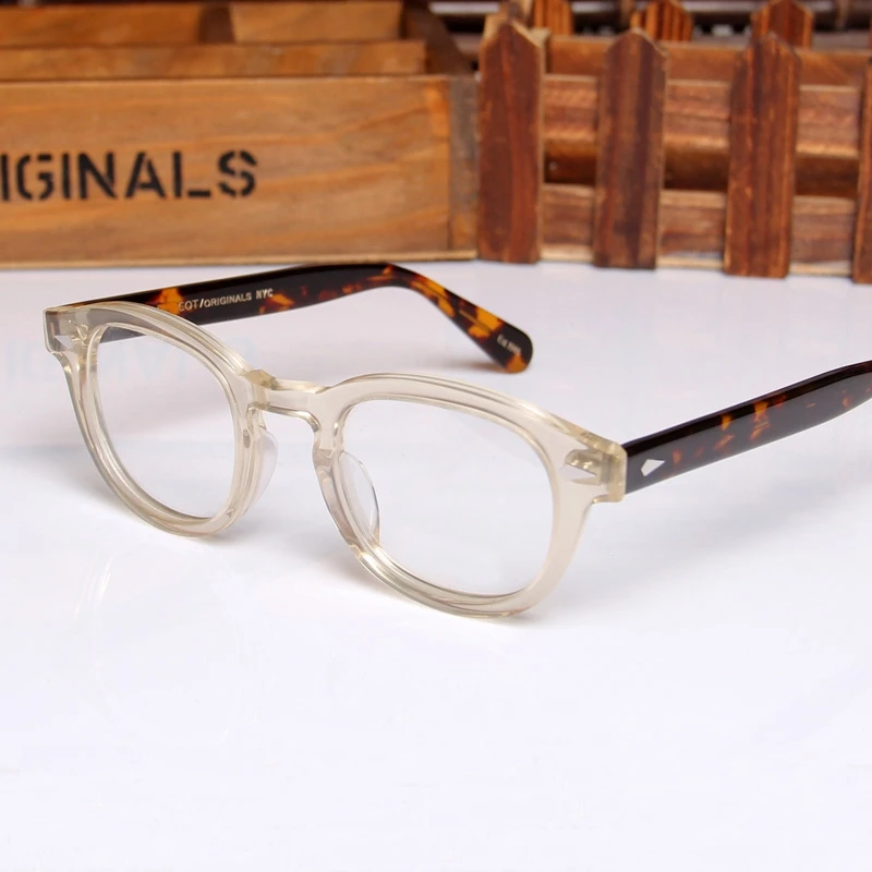 Eyeglasses Frame Man Johnny Depp Lemtosh Optical Glasses Frames Computer Goggles Women Luxury Brand Vintage Acetate Spectacles