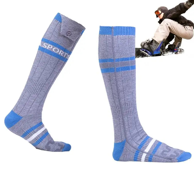 Electric Heated Socks Camping Foot Warmers For Cold Feet Rechargeable Heated Socks For Motorcycle Chronically Cold Feet Winter