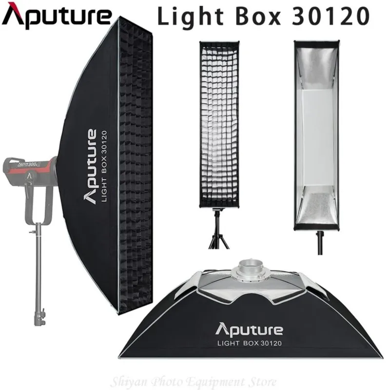 

Aputure Light Box 30120 Softbox Rectangular 30x120cm Standard Bowens Mount for Amaran LS 120dII 300dII 300x 60x/100d/200x