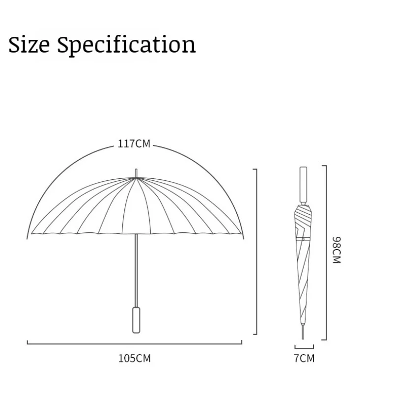 yin and yang straight pole windproof rain and shine dualuse gossip umbrella