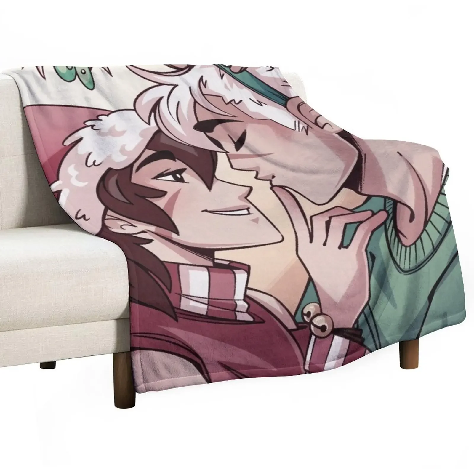 

Sheith Mistletoe Throw Blanket manga Furrys Softest Blankets