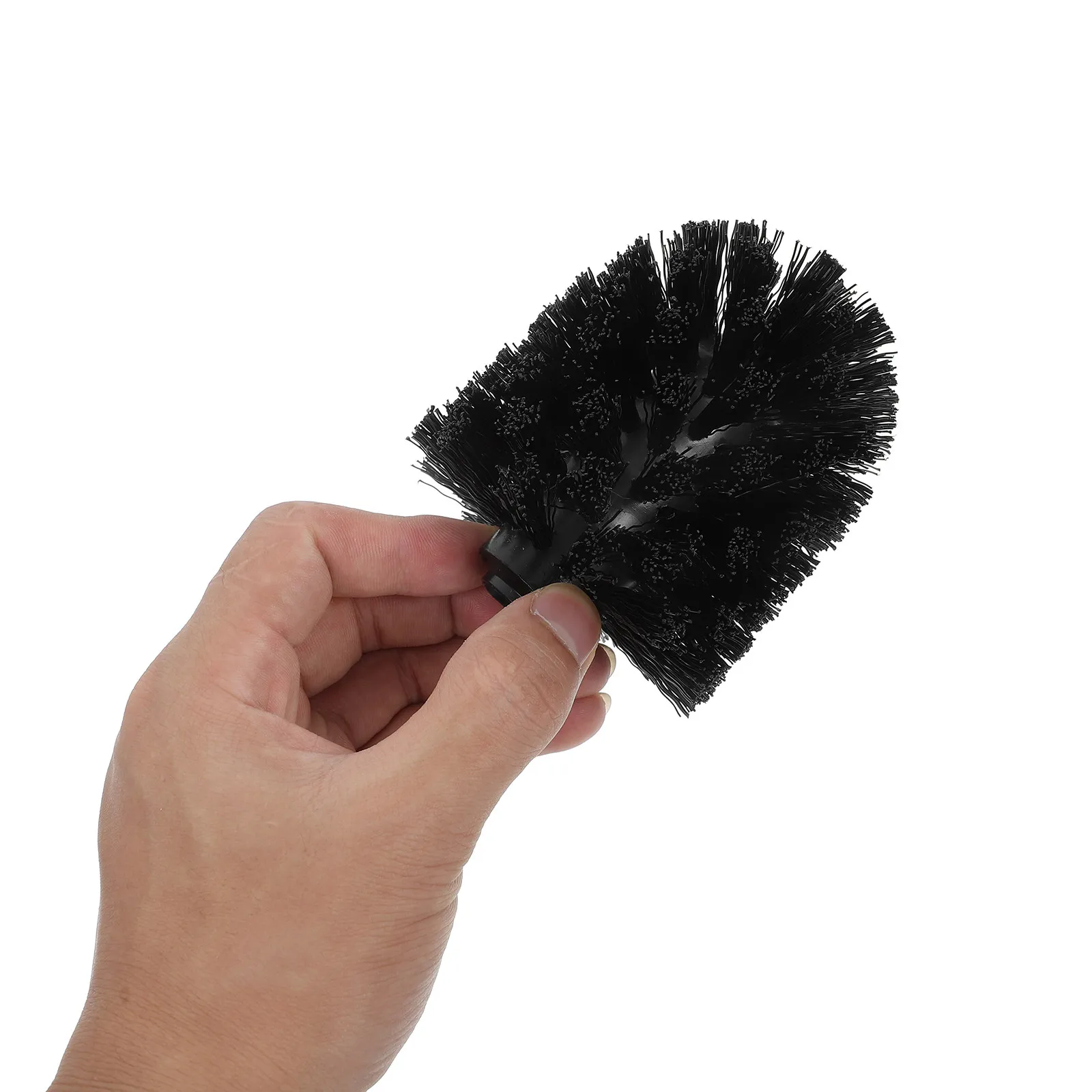2Pcs Toilet Brush Replacement Heads Slim Profile Deep Clean Reach All Corners Universal Fit Bathroom Toilet Bowl Scrubber