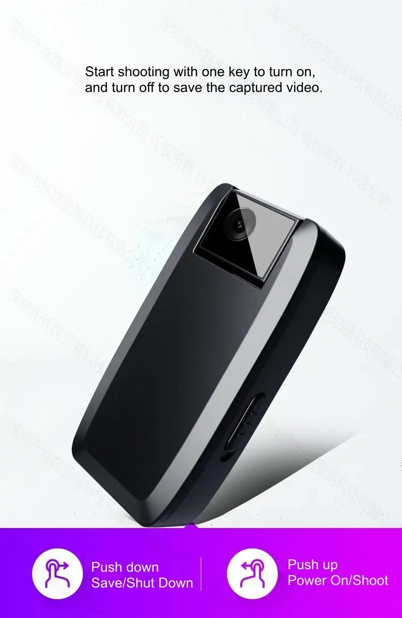 BGY-2 Digital Voice Audio Video Recorder Minicam Portable Camcorder Support 128GB Mini Pendant Camera