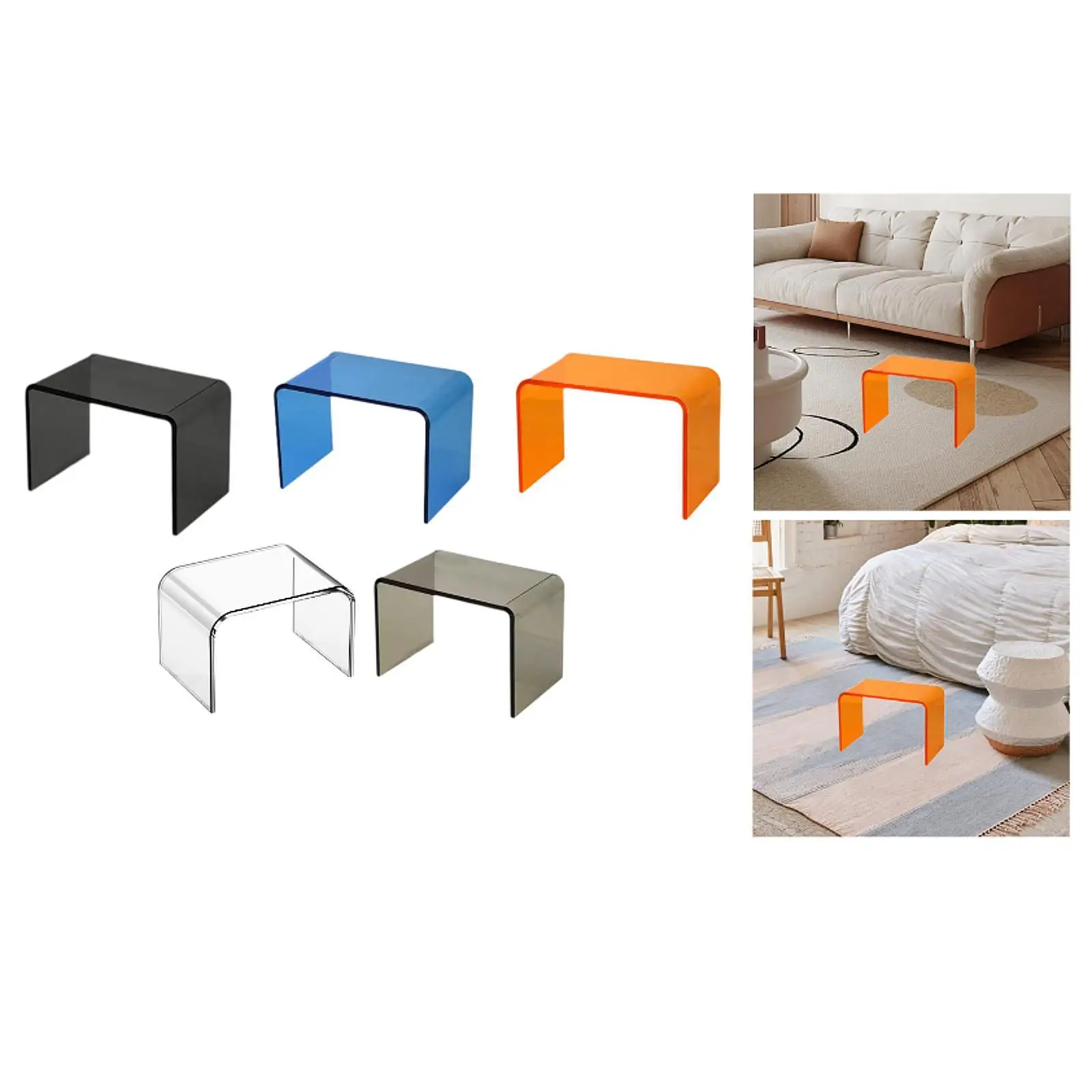 مقعد استحمام من الأكريليك، مقعد استحمام مضاد للانزلاق، متعدد الوظائف، ثابت للأطفال، مسند قدم لغرفة النوم والمرحاض #1