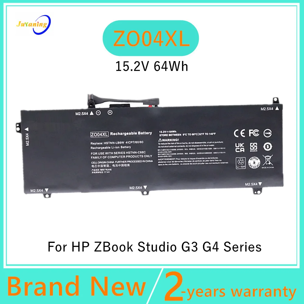 

ZO04XL Laptop battery For HP HSN-C02C Zbook Studio G3 Series 808396-422 HSTNN-LB6W HSTNN-C88C