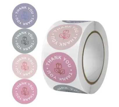 500 шт., розовые элегантные самоклеящиеся уплотнения для конвертов, подарочная упаковка, этикетки, упаковочные наклейки, этикетки для коробок, поделки на день Святого Валентина