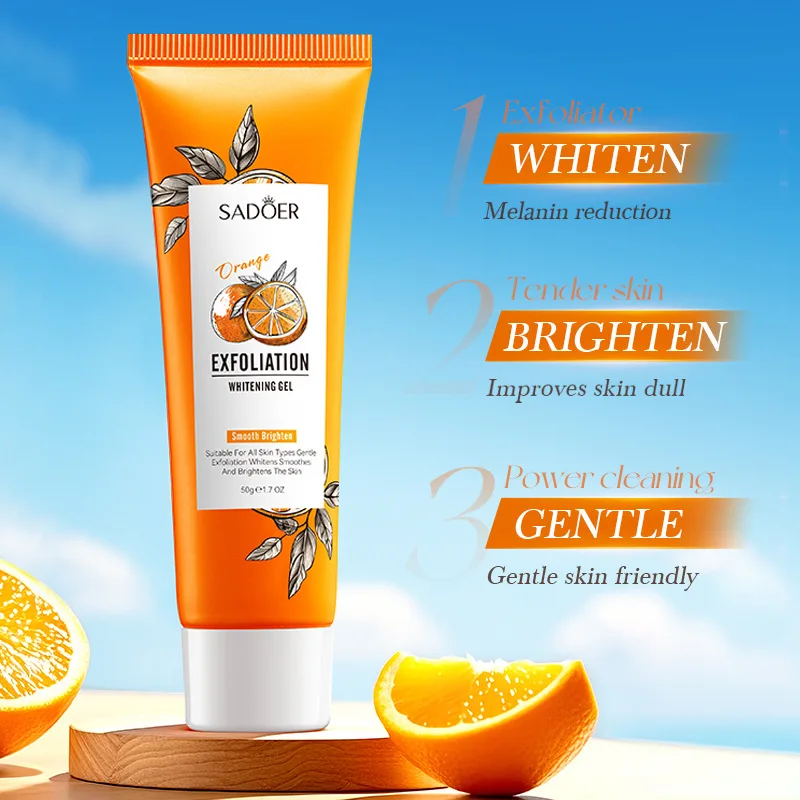 

Orange Whitening Exfoliating Gel: Brighten, Whiten and Gentle Formula