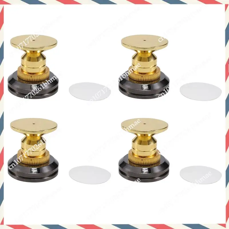 

-A21Z 4 Set Gold Speaker Spike With Floor Discs Stand Foot Isolation Spikes Professional Speaker Accessories