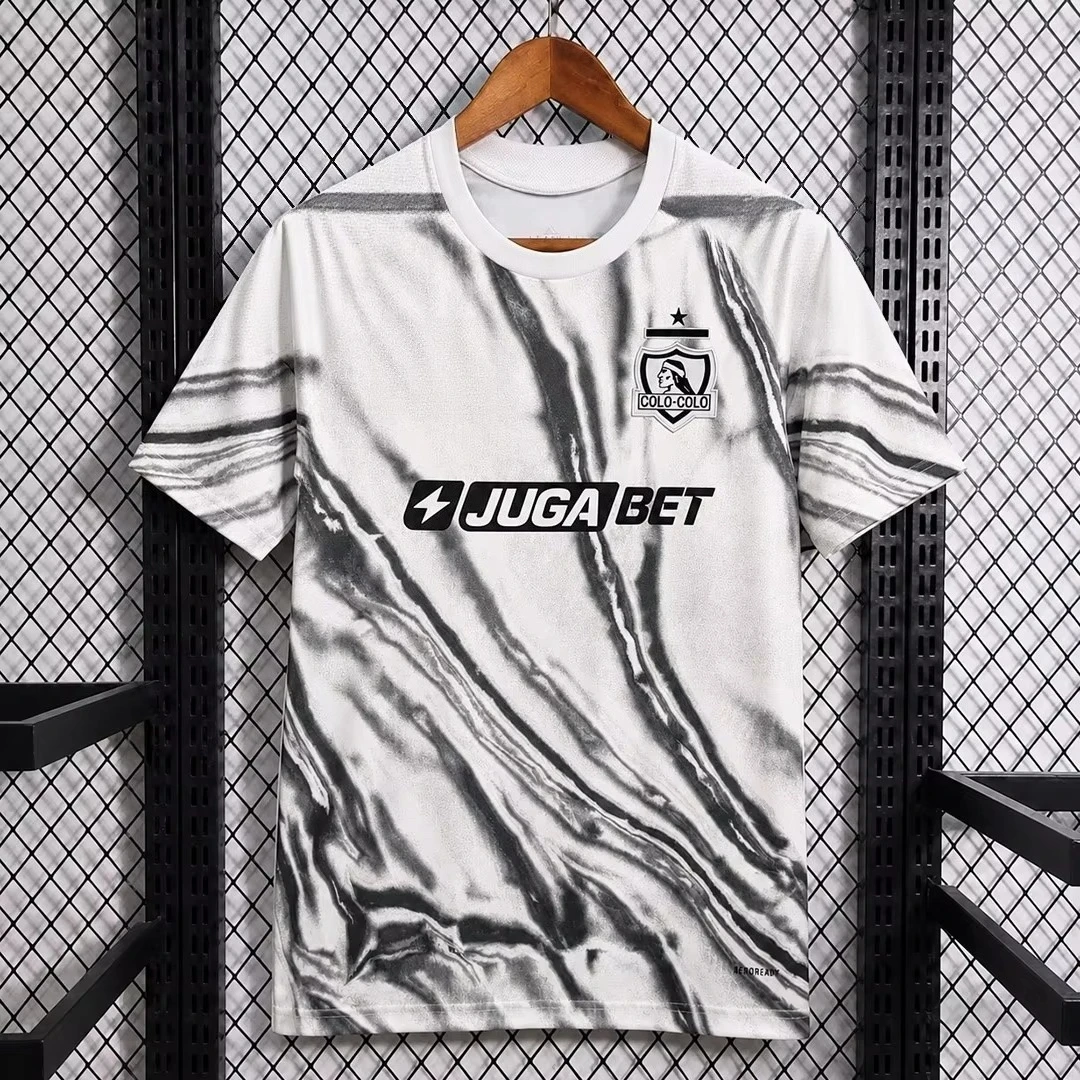 2026 New Child's Colo Colo Short Sleeve Trendy Fashion Football Shirt Men's and Women's Extra Large Breathing Shirt