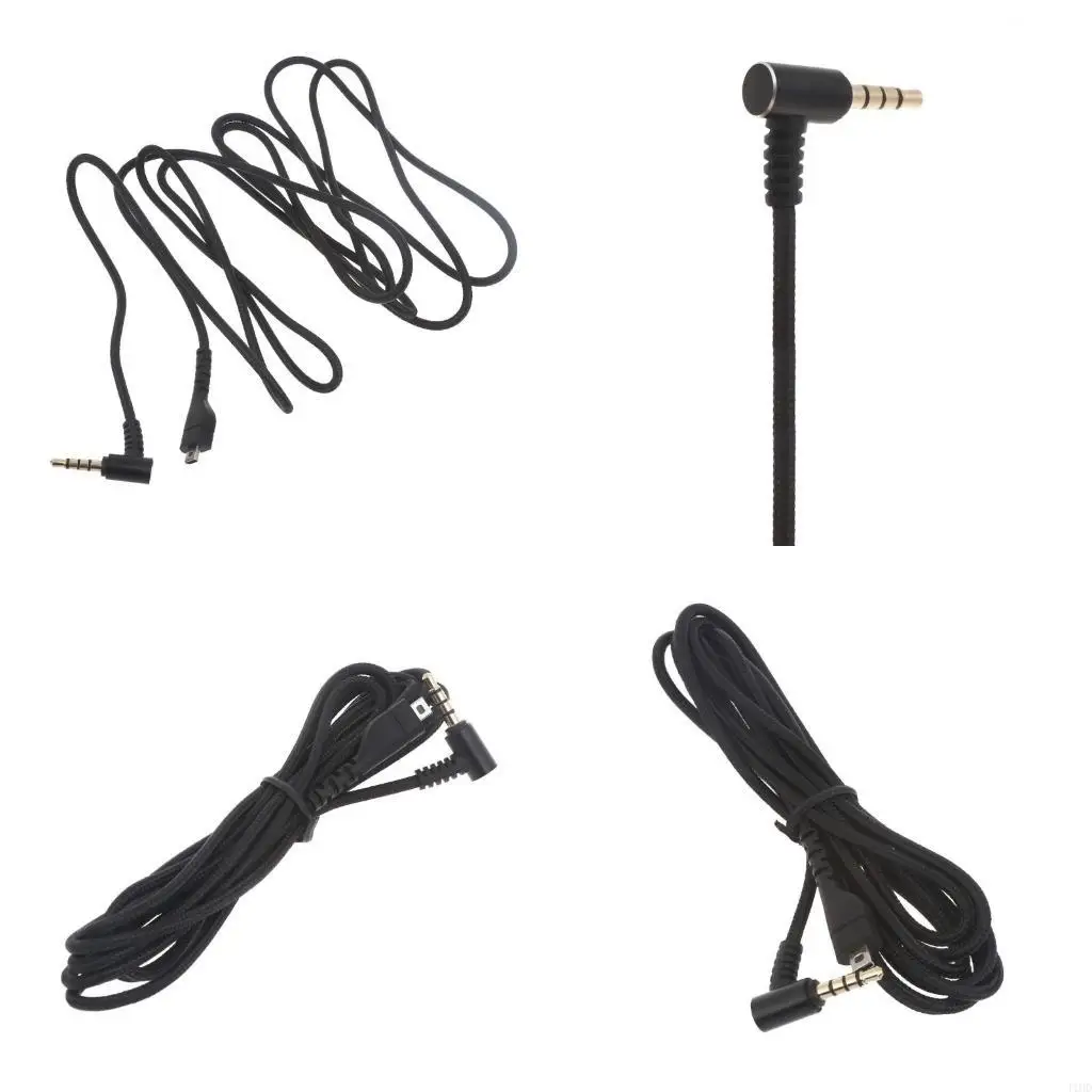 J1HD Cable Cord Wire for Arctis 3 5 7 Headphone Gold-plated Connector Wire