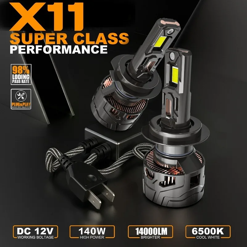 

H7 Led Headlight CANBUS H8 H4 H11 Led Headlights Bulb 14000LM 6 Copper Tube Led Lights For Car H1 H9 9005 9006 12V