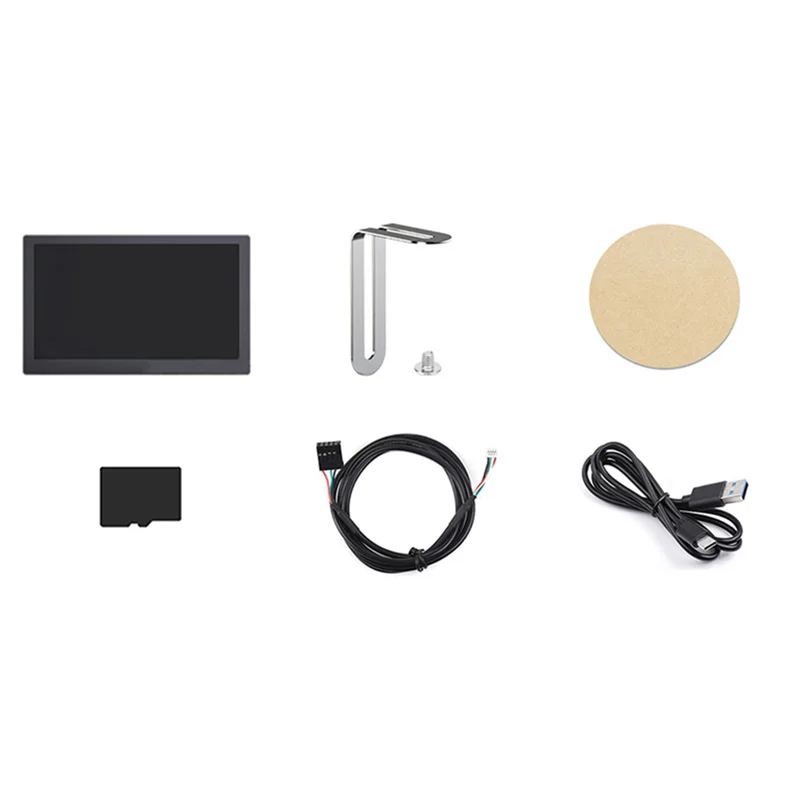 A19E-7 Inch IPS Display USB Chassis Secondary Screen RGB Atmosphere Screen 800X480 With Sound Pickup Function