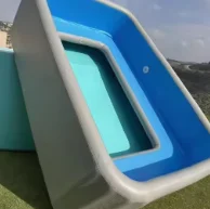 Custom Portable Water Pool Drop Stitch Bath Tub  Large Size Portable Swimming Pool Inflatable Lounger Pool for Kids Adult