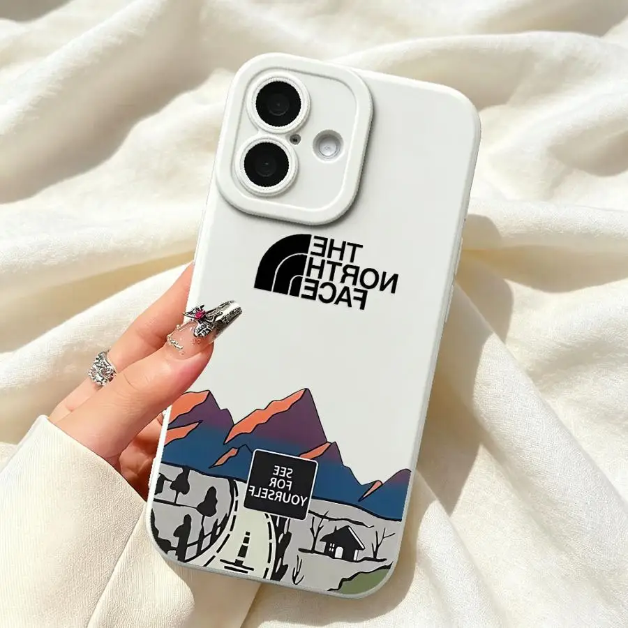 Case for Apple iPhone 17 Pro Max 13 11 12 Plus 14 Air 16 15 Pro TPU Phone Cover Snow Mountain Highway North view 6