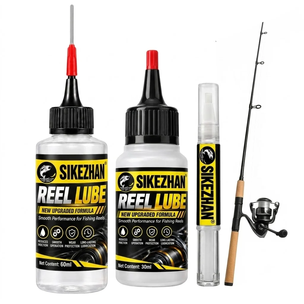 Fishing Reel Synthetic Oil Lubricant Needle Tip Dispenser Smooth Bearing Gear Lube Rust Protection Fishing Maintenance Tackle