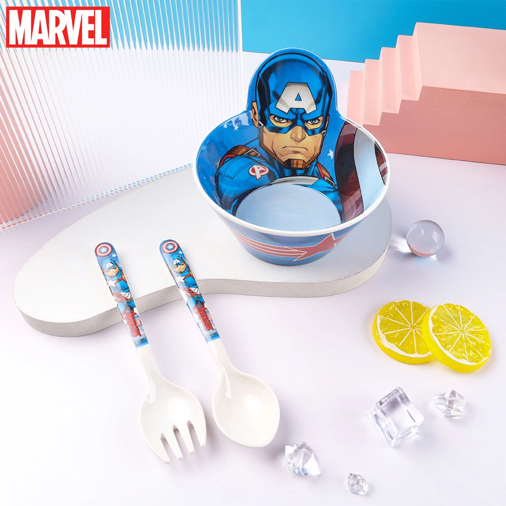 1PC Avengers Officially Licensed Spider-Man Hulk Thor Melamine Bowl Heat Resistant Shatterproof Breakfast Cereal Soup Bowl Gift