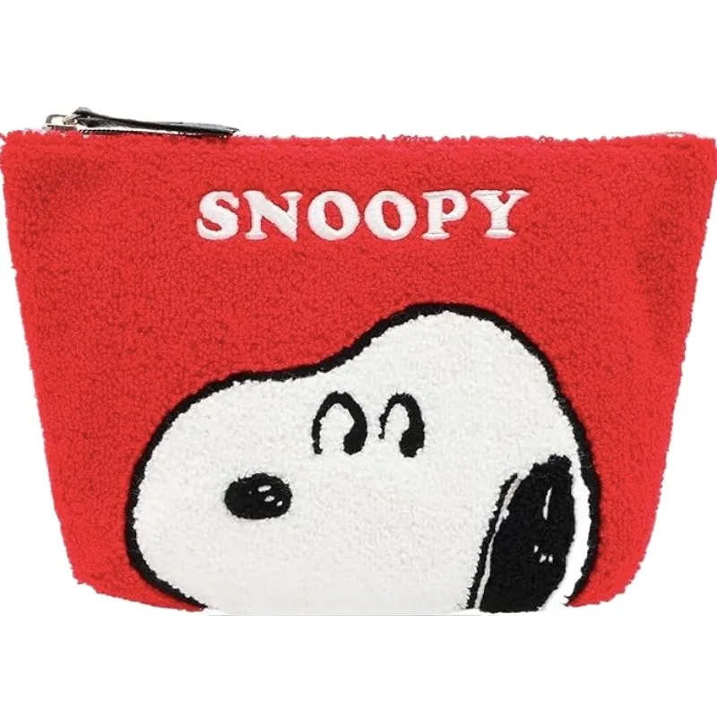 

Snoopyed Cute Cartoon Embroidered Makeup Bag Large Capacity Plush Storage Bag Student Stationery Pen Case Pencil Bag
