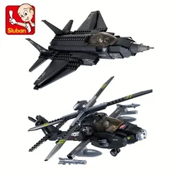 Armed Helicopter Assembled Building Block Toys, Fighter Model Assembled Building Blocks, Desktop Ornaments, Christmas Gifts