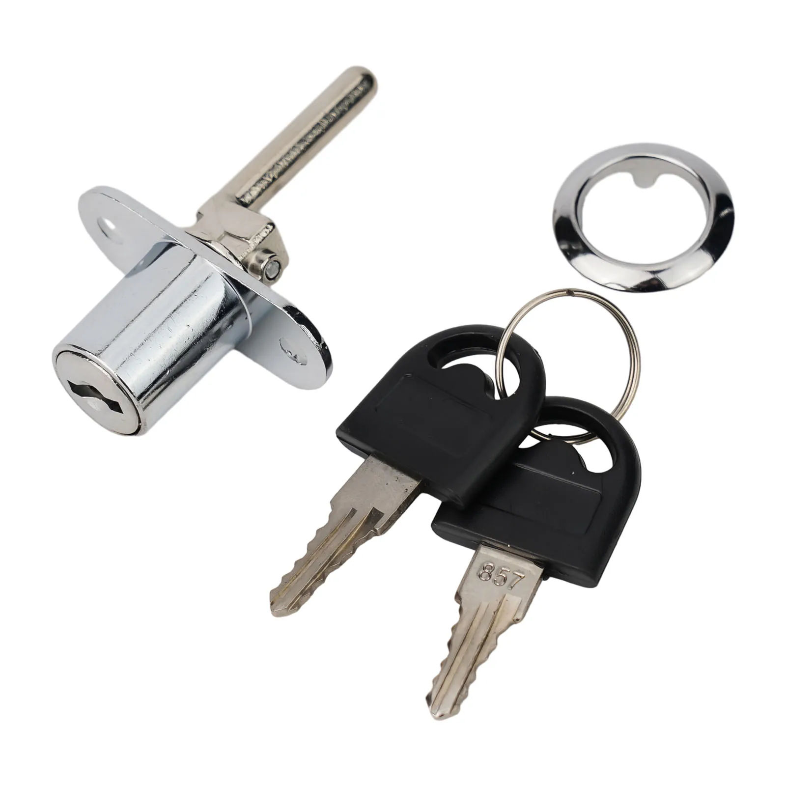 

1 шт., хромированные замки для гаражных ворот из цинкового сплава с ключами-высококачественный дверной замок Ensur 16/19 мм, цилиндры замка