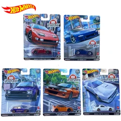 Original Hot Wheels Premium Car Culture Roin Run Diecast 1:64 Voiture Mazda RX7 Nissan Twin Turbo Kid Boy Toys for Children Gift