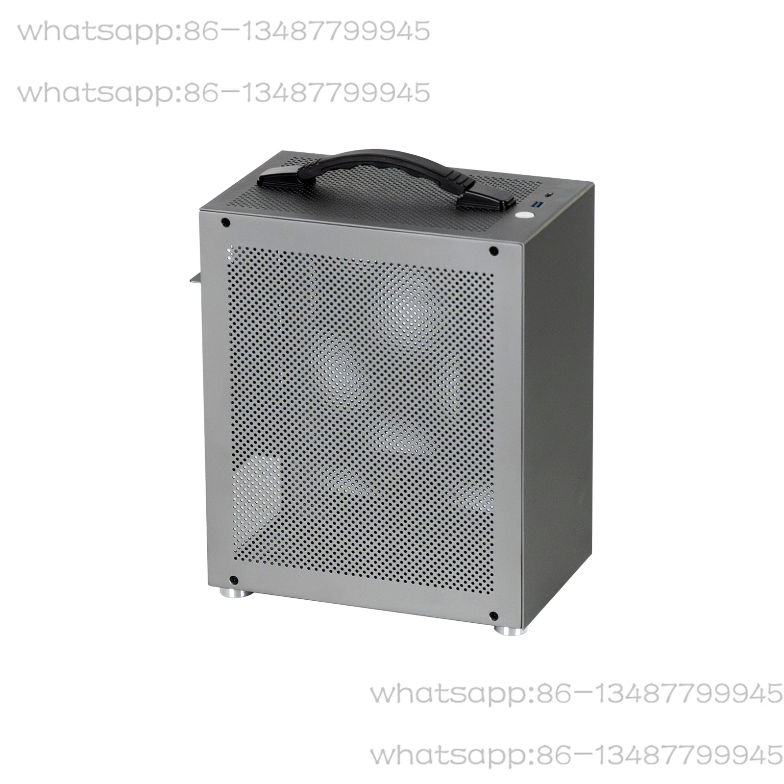 

2025 New Aluminum Portable Handheld Side Transparent Mini Desktop Non-All-Aluminum I Small Host Case
