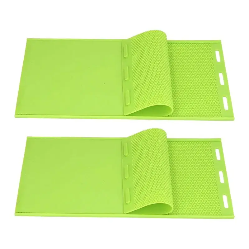 A67P-5.4Mm Silicone Beeswax Sheet Mold, Beeswax Foundation Stamper Mold Beekeeping Equipment Nest Foundation Green