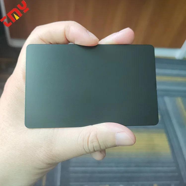 

Wire Blank Card, Mirror Matte Black Card. The Blank Metal Card Can Be Printed And Laser Engraved By Yourself.