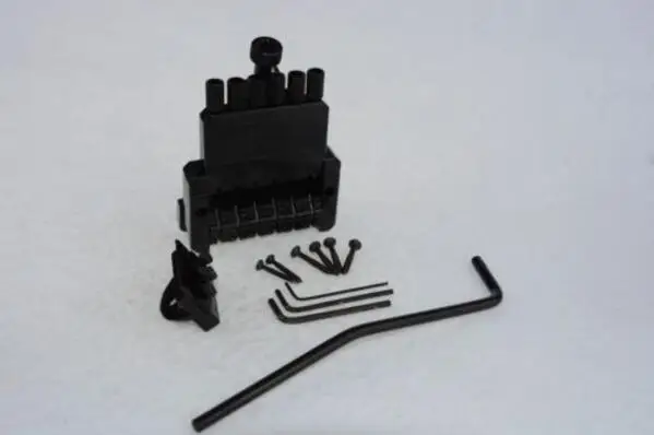 

Black 6 String Guitar Tailpiece Tremolo Bridge Headless Guitar