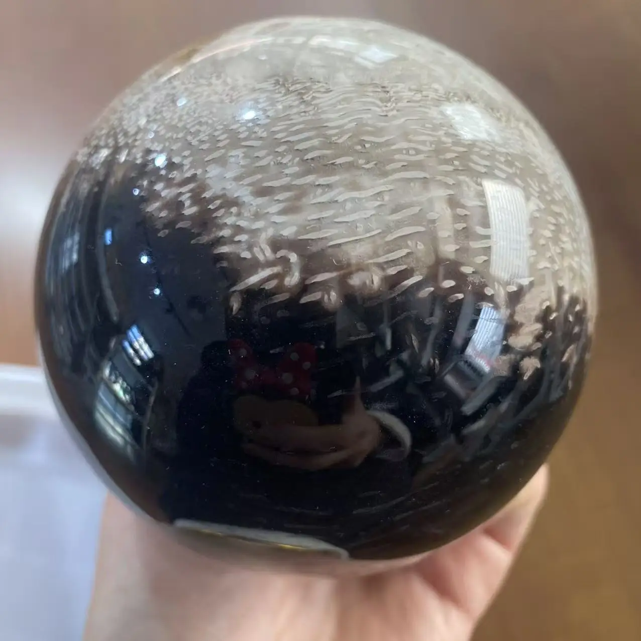 

Энергетическая сфера из натурального хрустального кварца в форме ладони, с целебными свойствами, подходит для украшения дома и офиса, Demagnetizat