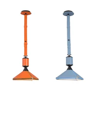 Modern Brown Blue Belt Ceiling Chandelier Led Home Decoration Stylish Orange Leather Pendant Light for Dining Room Bedside