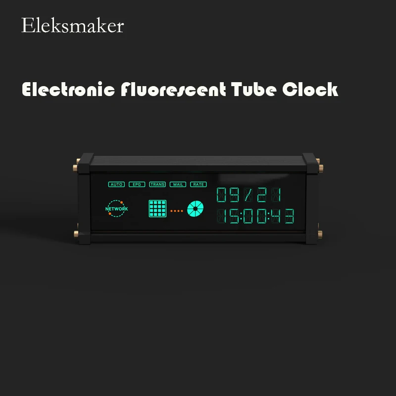 

EM | VFD Creative Desktop Retro Electronic Fluorescent Tube Clock Dot Matrix Cyber Boyfriend Gift | EleksVFD