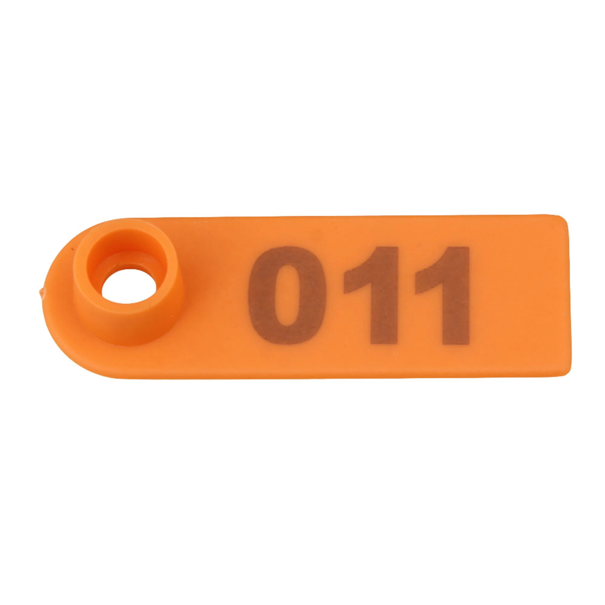 100 Sets Goat Sheep Pig 1-100 Number Plastic Livestock Ear Tag With Orange Color