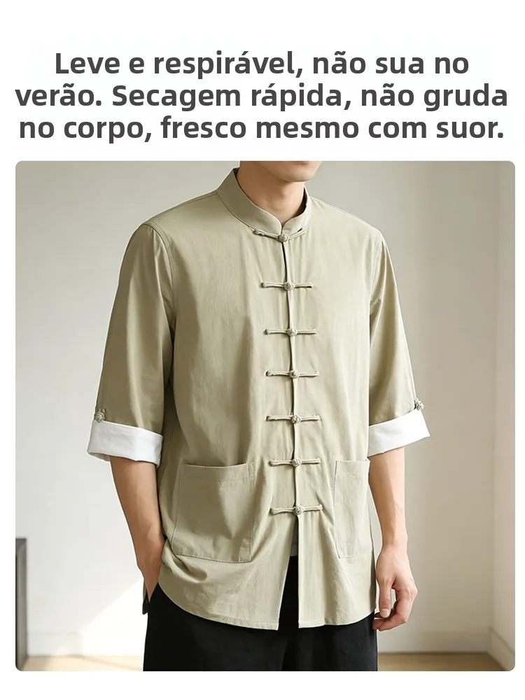 traje-tang-de-verano-para-hombre-estilo-chino-manga-corta-secado-rapido-cuello-mao-elastico-ajustado-de-algodon-fino