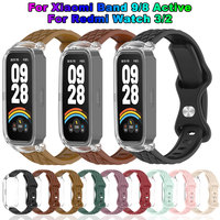 Soft Silicone Watchband For Xiaomi Mi band 8 Active 9 8active Redmi Smart Band 2 3 TPU Wristband Replacement Bracelet Belt Strap