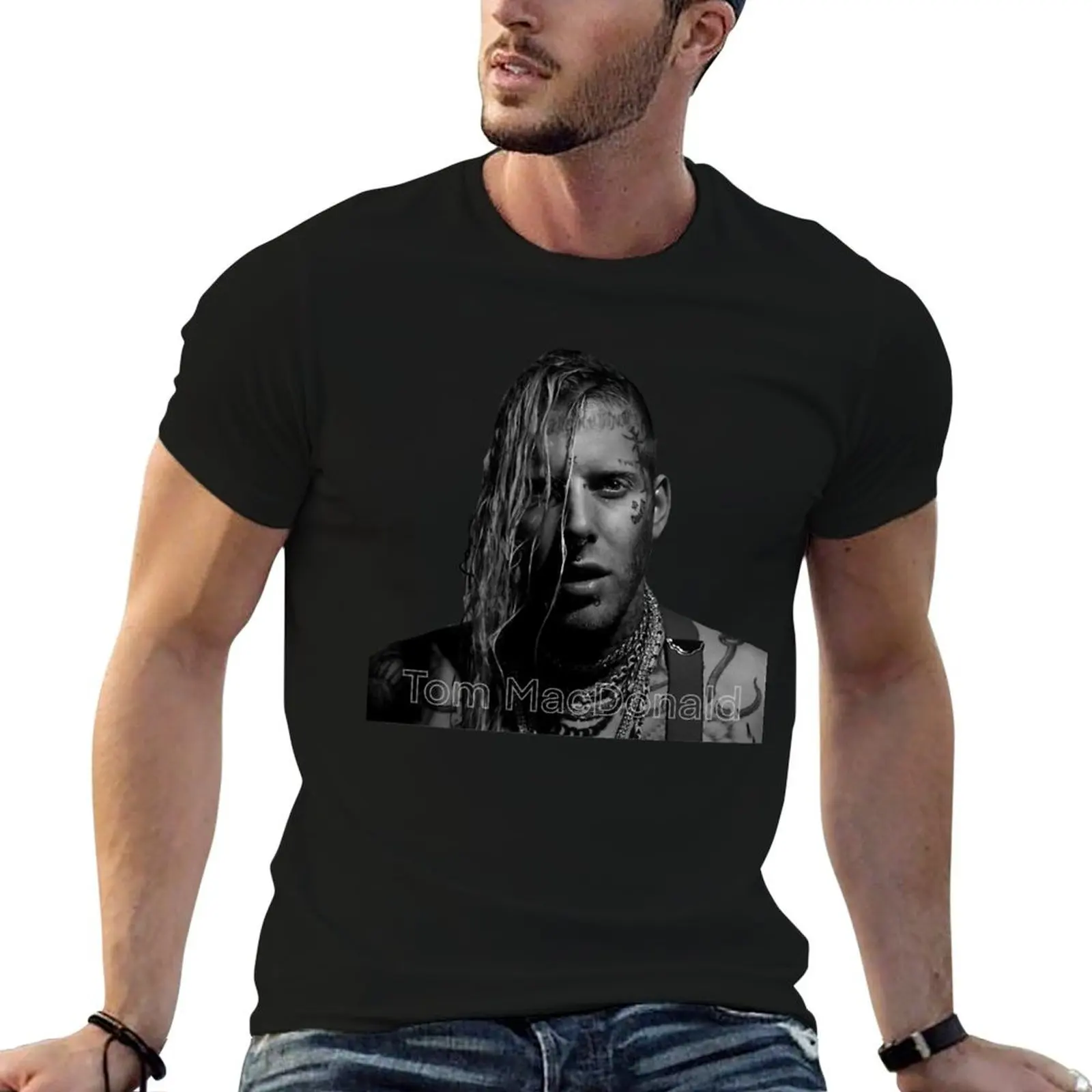

Tom MacDonald 2 T-Shirt man t shirt designer cotton tshirt 100% t shirts for man pack cotton T-Shirt