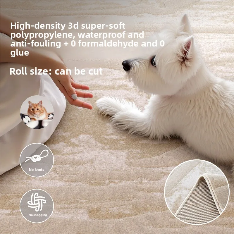 Carpet living room modern simple leave-in washable bedroom carpet advanced waterproof and anti-fouling bedside blanket