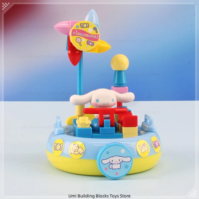 Sanrio Zeilen Assemblage Bouwstenen Serie Zeehonden My Melody Kuromi Perifere Desktop Decoraties Kinderen Vakantiecadeaus