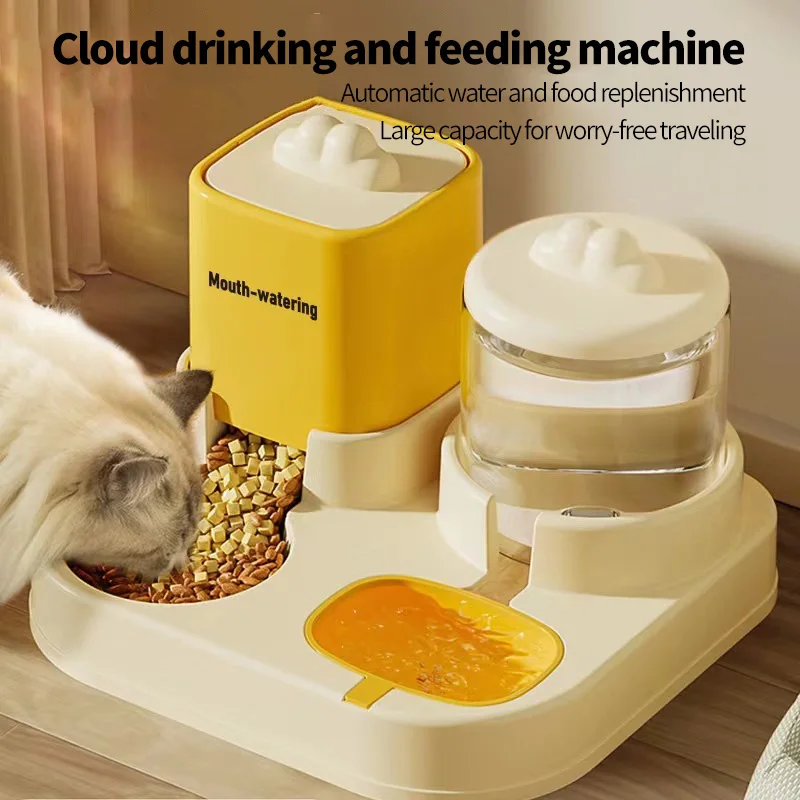 Cat Water Dispenser Cat Food Automatic Feeder Pet Cat Drinker Automatic Cat Bowl Dog Bowl Pet Supplies