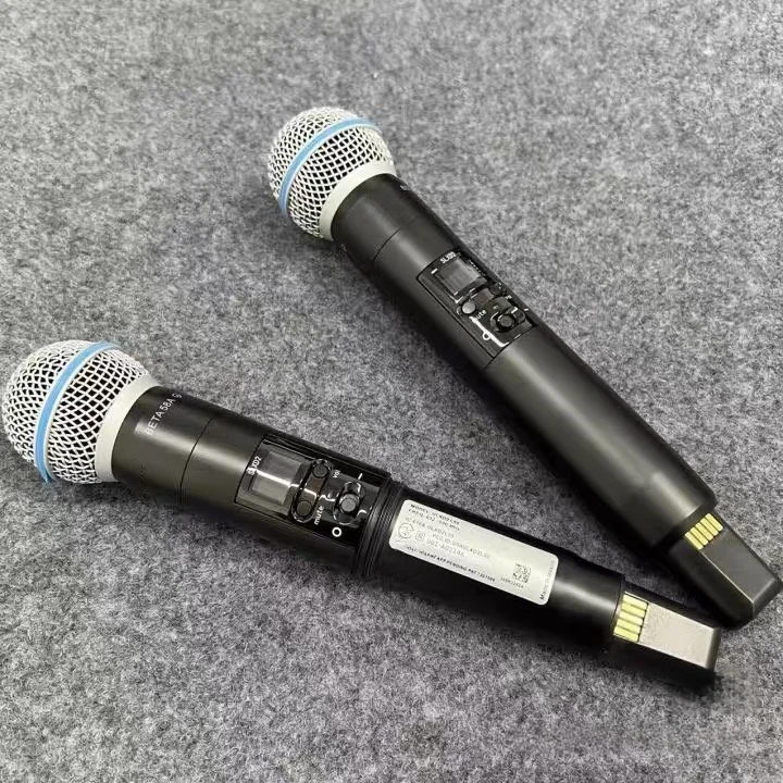 Original SLXD2 BETA58A 2pcs  Metal Professional Wired Microphone Dynamic Cardioid Mic For Karaoke Live Vocals Stage Singing BBOX