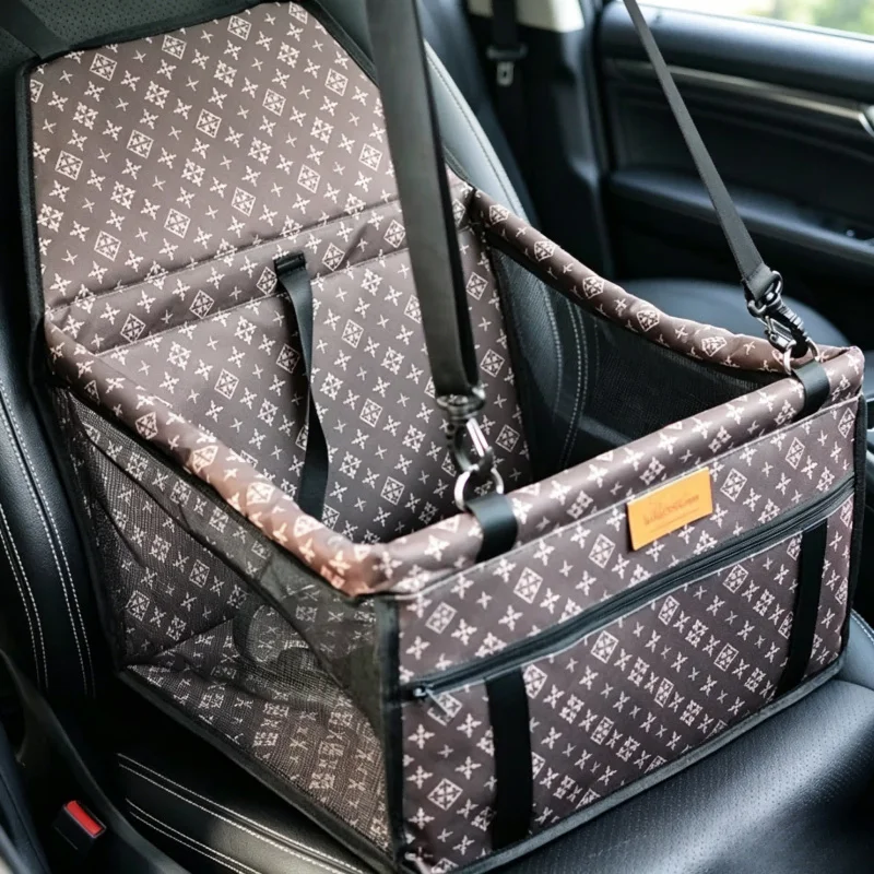 Doppelt dicke Reiseaccessoires, faltbare Netz-Hängetasche, wasserdichte Hundedecke & sichere Haustier-Autositztasche