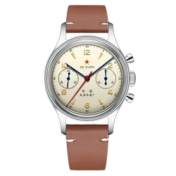 Seagull 1963 International Edition Men's Mechanical Watch Pilot Clock ST1901 Retro Chronograph Wristwatch Air Force Aviation New