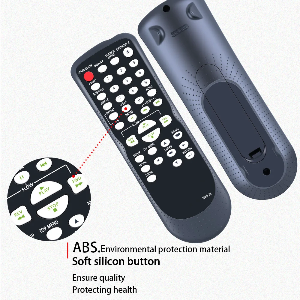 جهاز التحكم عن بعد NB098 NB098UD لمشغل أقراص مضغوطة DVD Magnavox MDV3000/F7 MDV3000