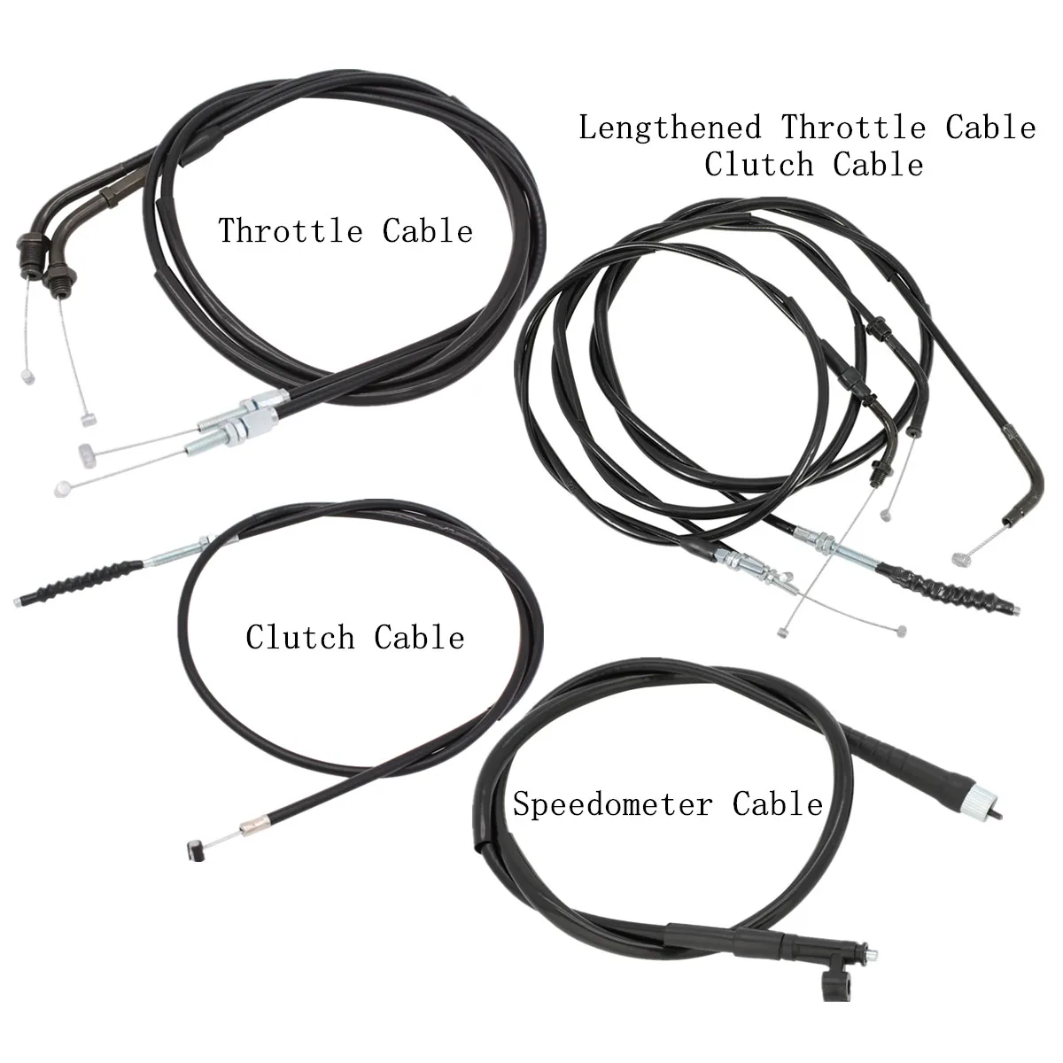 

Удлиненный трос газа и сцепления, трос спидометра для мотоциклов Honda Steed VLX400, Shadow VLX600, VT600, Magna VF250, VF750, VT400